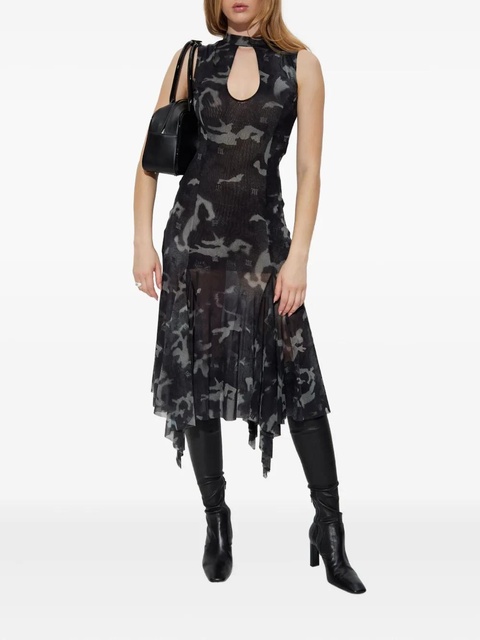 MISBHV keyhole-neck asymmetric dress - Grey - zdjęcie produktu nr 1
