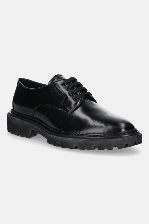Gant półbuty skórzane Ivyhill damskie kolor czarny na platformie 31531063 - zdjęcie produktu nr 1