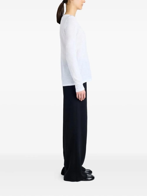 Proenza Schouler long-sleeve jersey T-shirt - White - zdjęcie produktu nr 2