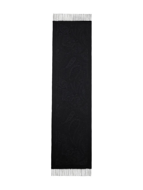 ETRO jacquard floral paisley-motif scarf - Black - zdjęcie produktu nr 1