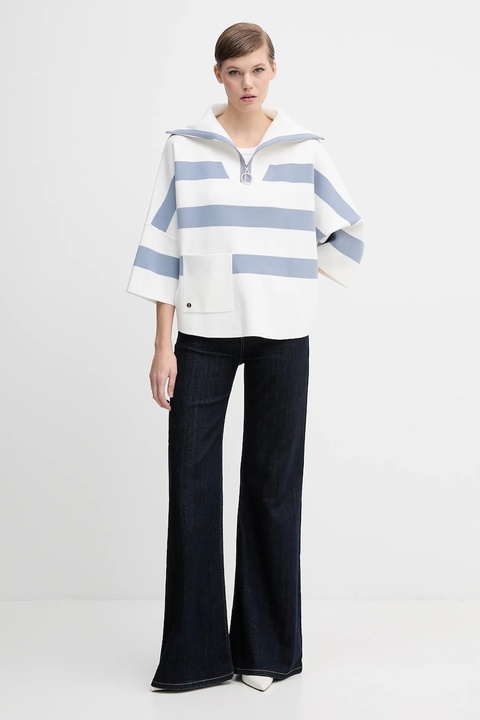 Joseph Ribkoff sweter damski kolor biały lekki 261983 - zdjęcie produktu nr 1