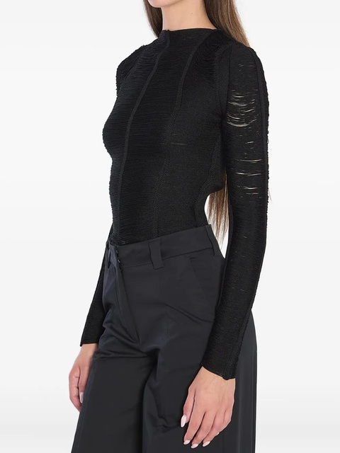 The Attico fringed top - Black - zdjęcie produktu nr 2
