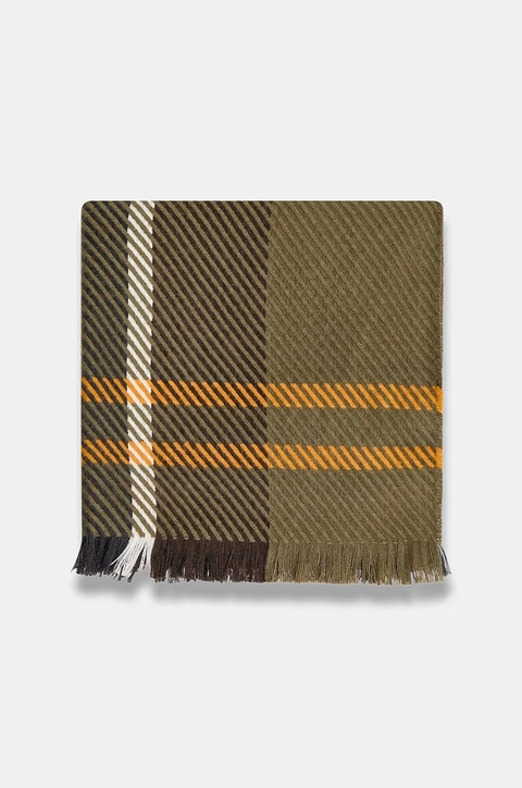 Barbour szalik damski kolor zielony wzorzysty LSC0308 - zdjęcie produktu nr 2