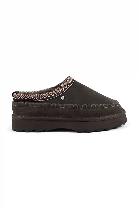 Emu Australia kapcie zamszowe Sharky Adventure Scuff kolor brązowy W13239 - zdjęcie produktu nr 1