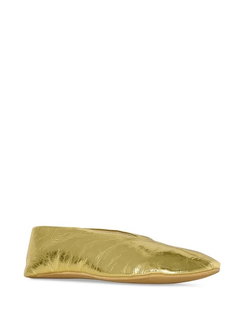 The Row Stella metallic-leather ballet flats - Gold - zdjęcie produktu nr 2