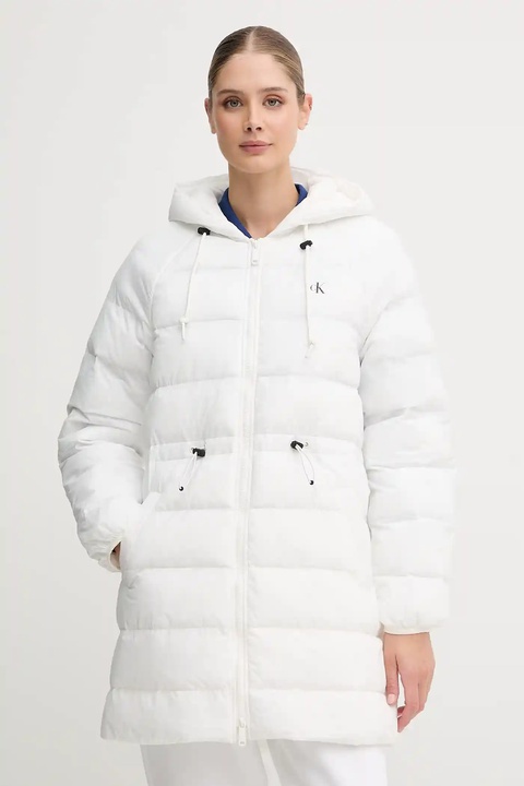 Calvin Klein Jeans kurtka kolor biały przejściowa LV047C523G - zdjęcie produktu nr 1