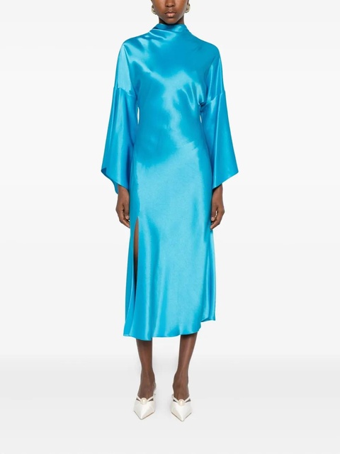 PINKO flared-sleeve slit dress - Blue - zdjęcie produktu nr 2