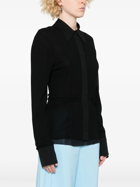 Jil Sander crepe shirt - Black - zdjęcie produktu nr 2