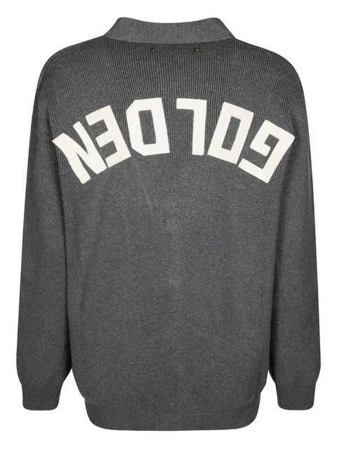 Golden Goose mélange logo-print cardigan - Grey - zdjęcie produktu nr 1