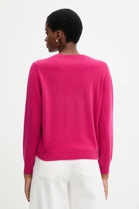 United Colors of Benetton sweter wełniany damski kolor różowy 1002D10BG - zdjęcie produktu nr 2