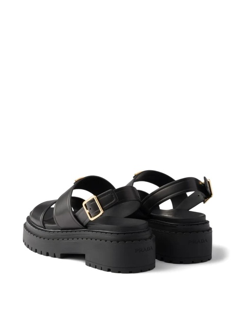 Prada buckle-strap platform sandals - Black - zdjęcie produktu nr 2