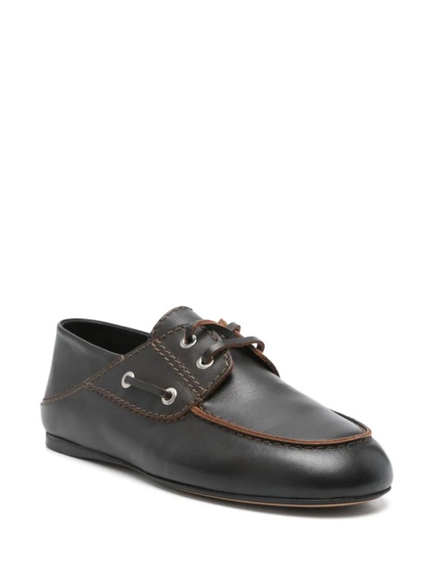 SANDRO leather oxford shoes - Brown - zdjęcie produktu nr 2