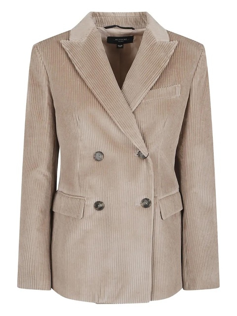 Weekend Max Mara corduroy double-breasted blazer - Neutrals - zdjęcie produktu nr 1