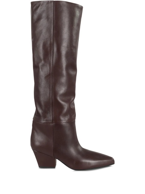 Paris Texas leather pointed-toe boots - Brown - zdjęcie produktu nr 1