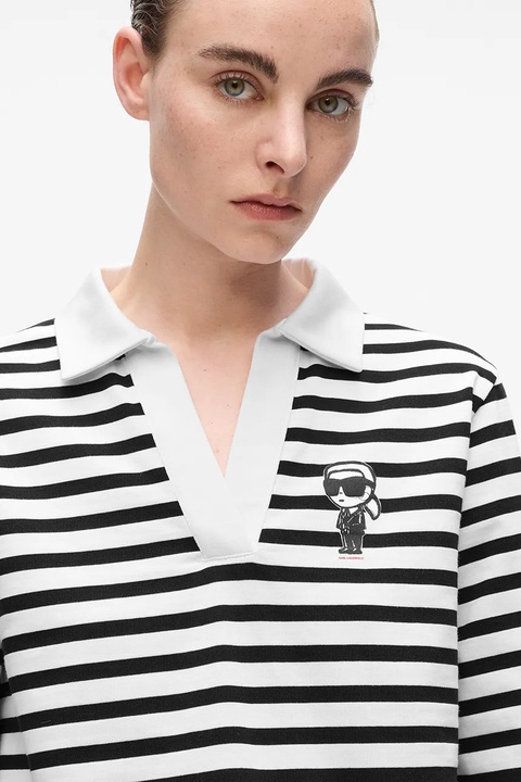 Karl Lagerfeld longsleeve bawełniany kolor czarny A4W17081 - zdjęcie produktu nr 2
