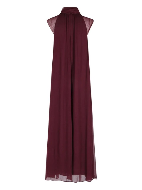 STAUD Camilla sheer-panel maxi dress - Red - zdjęcie produktu nr 2
