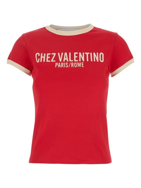 Valentino Garavani Chez-print T-shirt - Pink - zdjęcie produktu nr 1