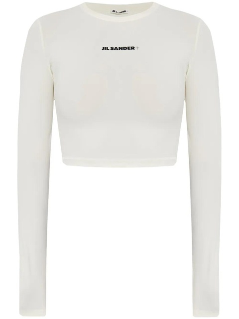 Jil Sander logo-print bikini top - White - zdjęcie produktu nr 1