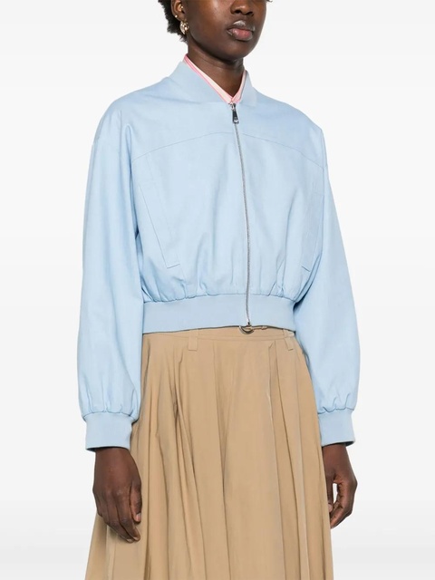 Maje cropped bomber jacket - Blue - zdjęcie produktu nr 2