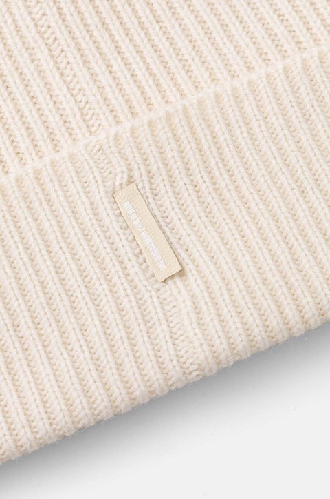 Helly Hansen czapka wełniana kolor beżowy wełniana - zdjęcie produktu nr 2