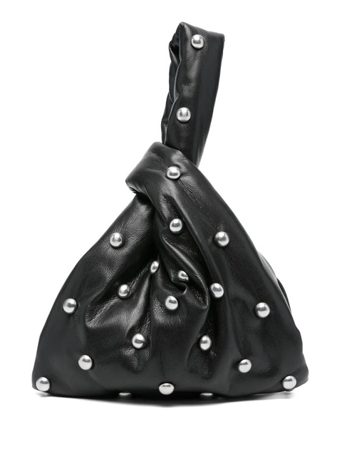 Nanushka small knotted stud-embellished clutch bag - Black - zdjęcie produktu nr 1