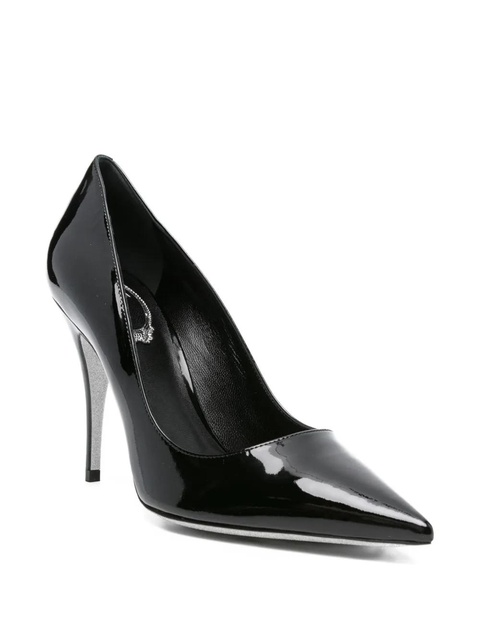 René Caovilla 100mm pointed-toe stiletto heeled pumps - Black - zdjęcie produktu nr 2