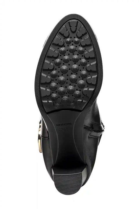 Geox kozaki skórzane D WALK PLEASURE 85 damskie kolor czarny na słupku D56TFB 00043 C9999 - zdjęcie produktu nr 1