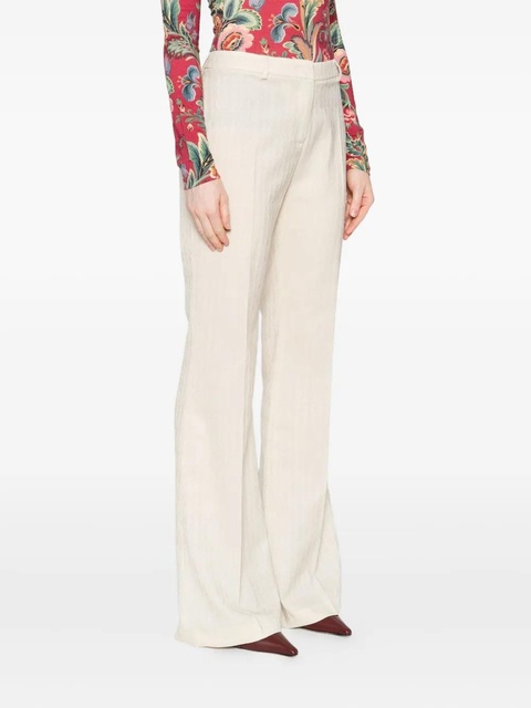ETRO flared wool trousers - Neutrals - zdjęcie produktu nr 2