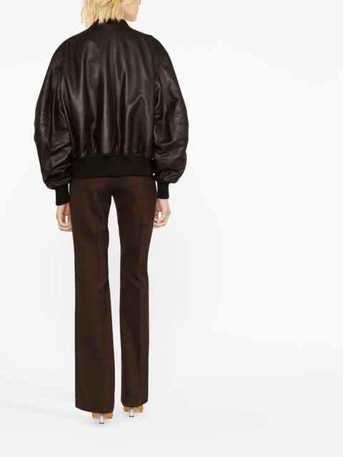 The Attico leather bomber jacket - Brown - zdjęcie produktu nr 2
