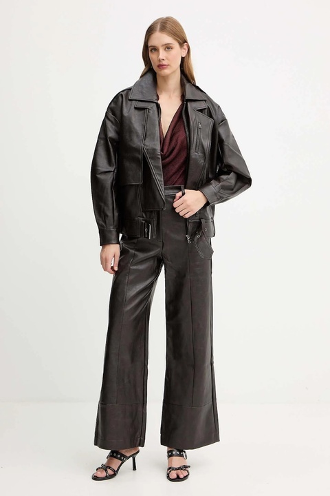 Bardot ramoneska kolor brązowy 59633JB3 - zdjęcie produktu nr 2