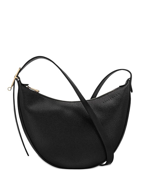 Longchamp Le Foulonné leather cross body bag - Black - zdjęcie produktu nr 1