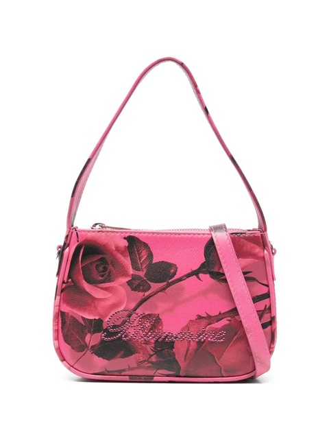 Blumarine small floral-print logo-embellished leather tote bag - Pink - zdjęcie produktu nr 1