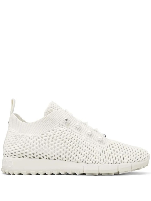 Jimmy Choo Veles pearl-embellished sneakers - White - zdjęcie produktu nr 1