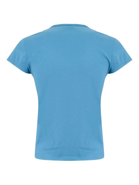 The Attico logo-embroidered T-shirt - Blue - zdjęcie produktu nr 2