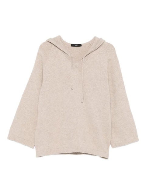Weekend Max Mara hooded knitted sweater - Neutrals - zdjęcie produktu nr 1