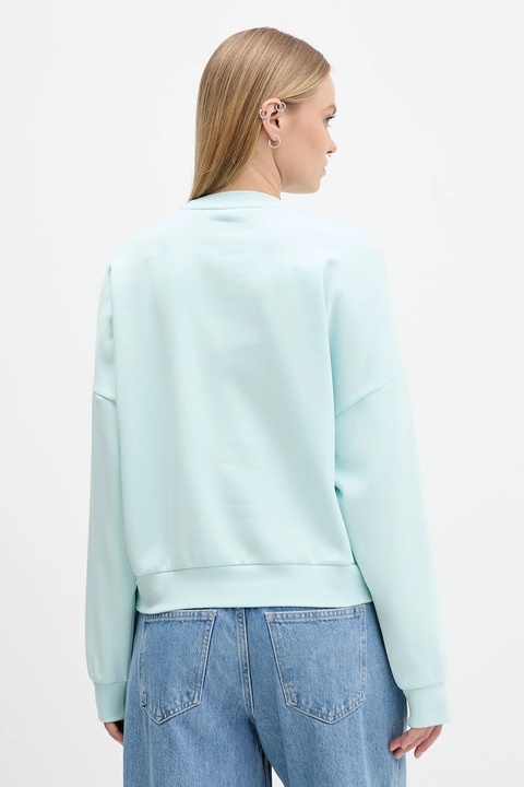 adidas bluza Cozy damska kolor turkusowy z aplikacją JM1792 - zdjęcie produktu nr 2