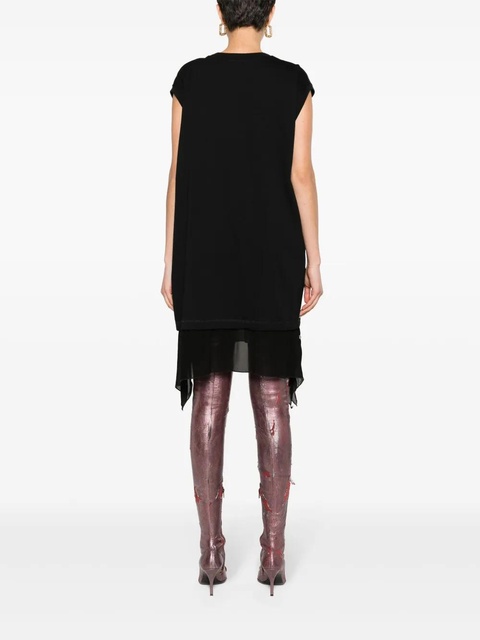 Diesel asymmetric cotton T-shirt dress - Black - zdjęcie produktu nr 2