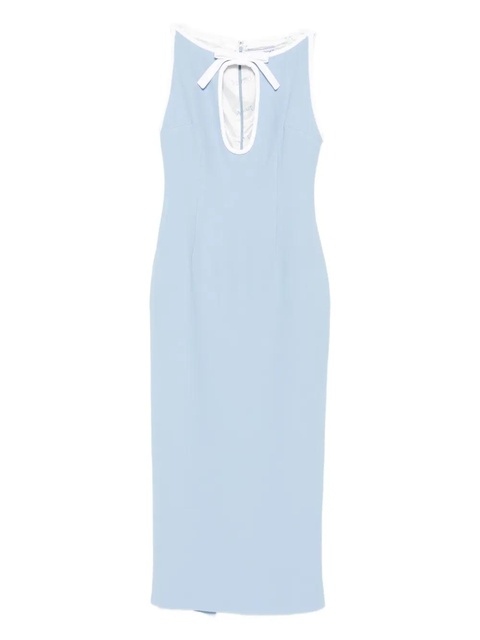 Rowen Rose bow-detail keyhole dress - Blue - zdjęcie produktu nr 1