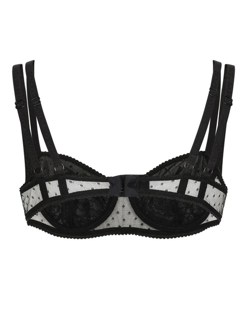 Dolce & Gabbana point d'esprit bra - Black - zdjęcie produktu nr 1