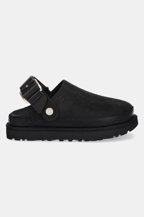 UGG klapki Goldenstar Villa Clog damskie kolor czarny na platformie 1169590-BLK - zdjęcie produktu nr 2