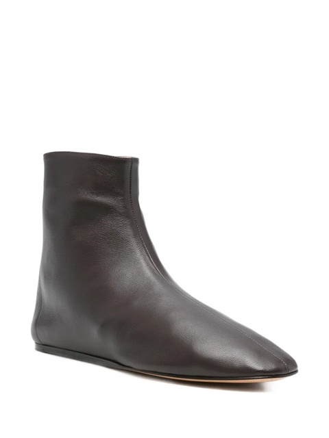 Le Monde Beryl Luna zip-detail ankle boots - Brown - zdjęcie produktu nr 2