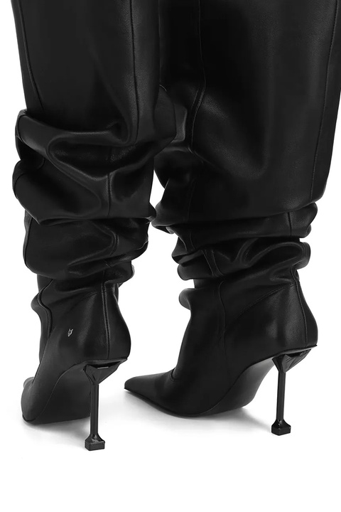 Naked Wolfe kozaki skórzane Vern damskie kolor czarny na szpilce Vern Nappa Prince Leather Black - zdjęcie produktu nr 1