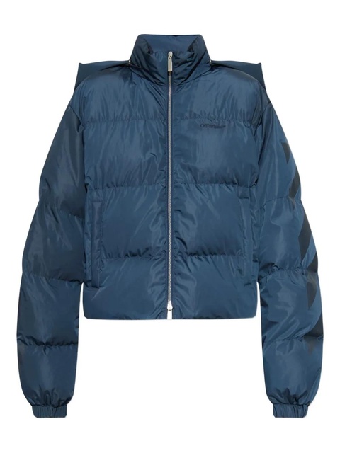 Off-White arrow-print padded jacket - Blue - zdjęcie produktu nr 1