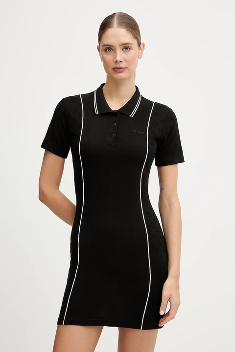 Guess sukienka PEONY kolor czarny mini dopasowana V5YK00 KCX12 - zdjęcie produktu nr 1