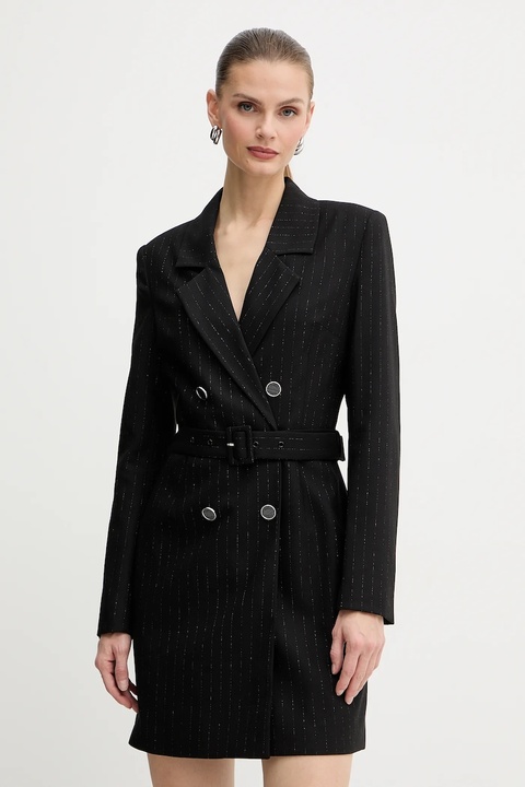 Guess sukienka ZANITA kolor czarny mini prosta W5BK54 W2422 - zdjęcie produktu nr 1