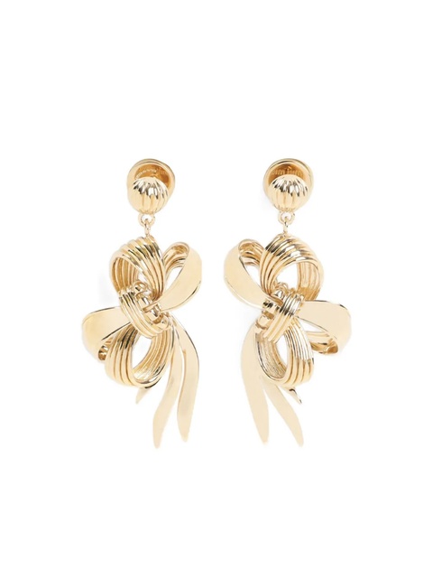 Miu Miu bow-shaped earrings - Gold - zdjęcie produktu nr 2