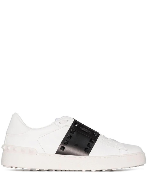 Valentino Garavani Rockstud Untitled leather sneakers - White - zdjęcie produktu nr 1