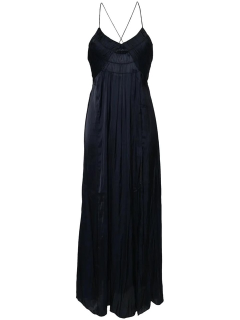 Zadig&Voltaire Rayonne satin maxi dress - Blue - zdjęcie produktu nr 1