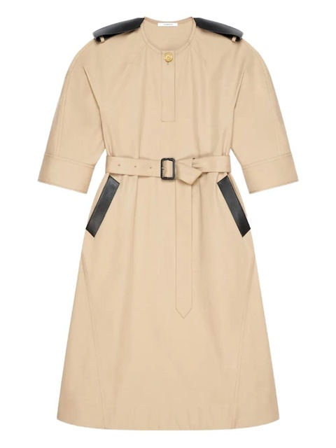Givenchy belted cotton dress - Neutrals - zdjęcie produktu nr 1