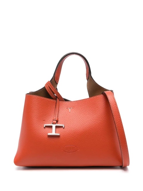 Tod's Micro leather tote bag - Orange - zdjęcie produktu nr 1